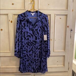 Blue Patterned Dress